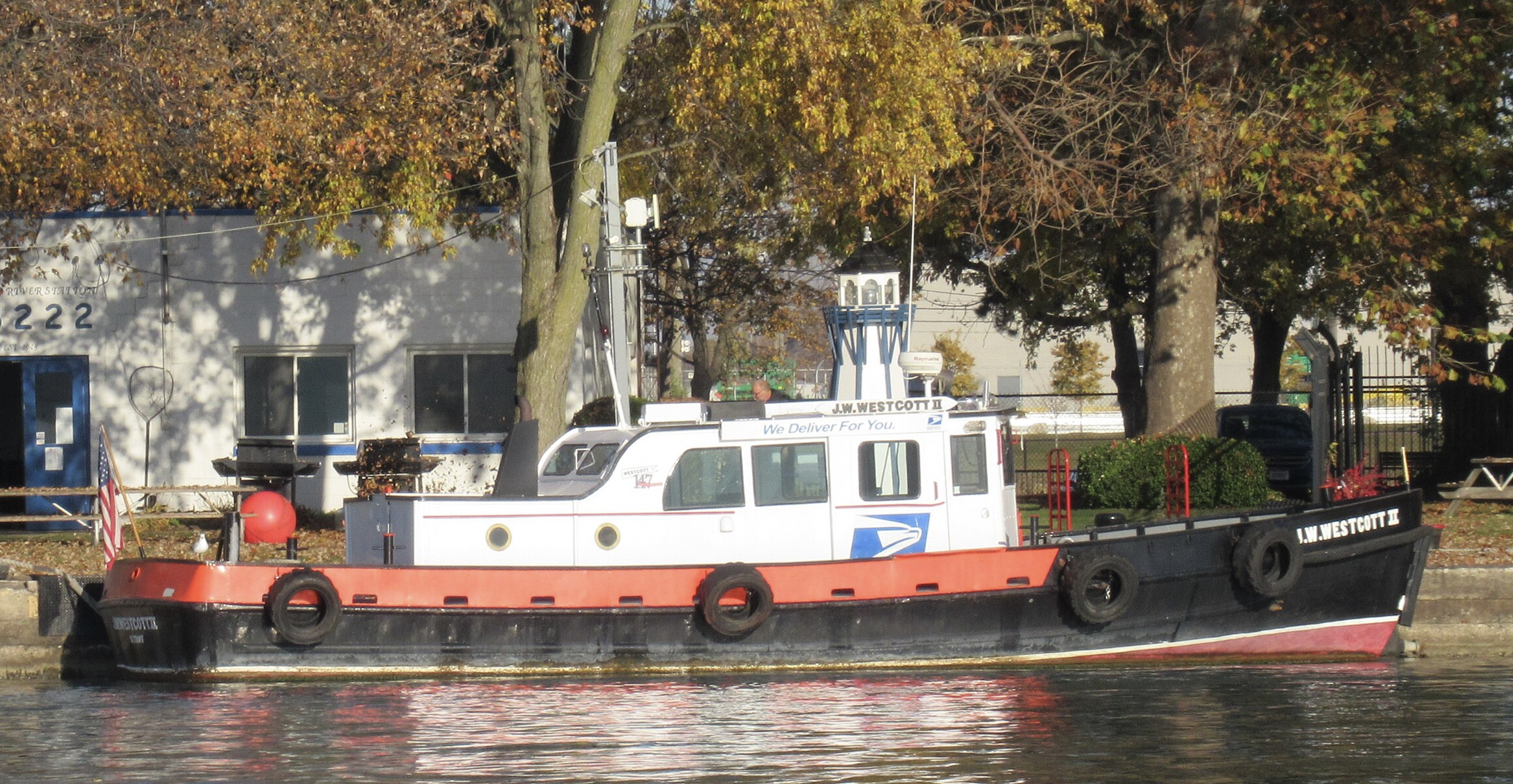the J.W Westcott II mailboat