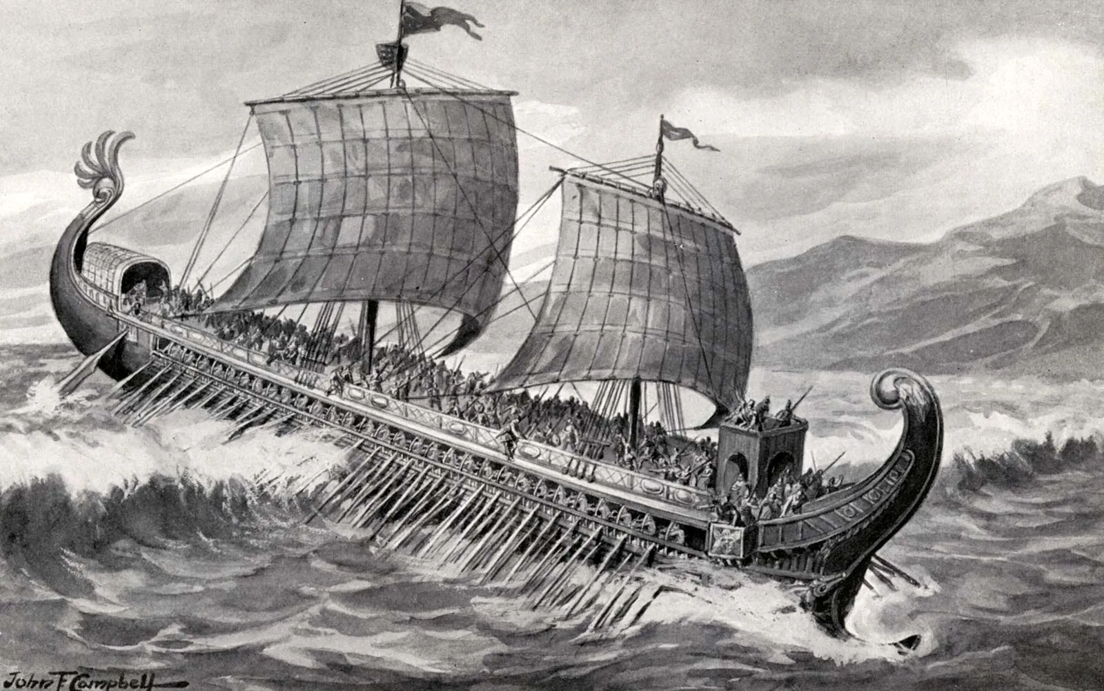 A Greek trireme